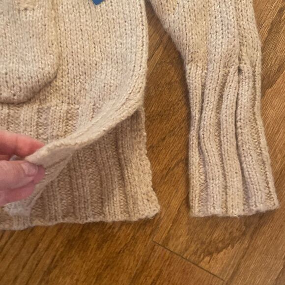 NWT Arizona Jean Co. Size small oversized button up sweater, beige/camel color. - Picture 5 of 11